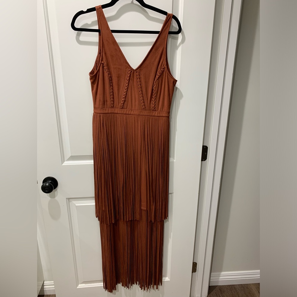 Idyllwind fueled by Miranda Lambert Faux Suede Fringe dress . Size medium